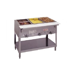 Steamtable, 3 Pan -  Nat. Gas, 303 by Duke Manufacturing.