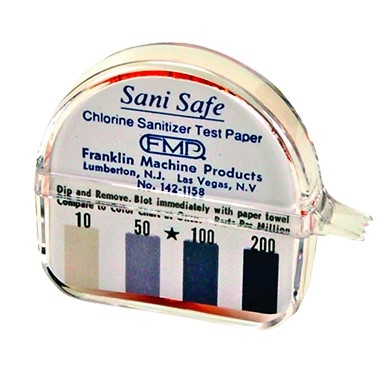 Chlorine Sanitizer Litmus Paper Test Kit, 142-1158 by Franklin Machine Products.