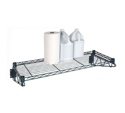 Wall Shelf, 14" x 36" Epoxy Coated Shelf Kit Complete, FWS1436G by Focus.