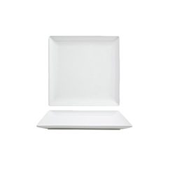 Plate, Porcelain 6 1/2" x 6 1/2" White 1 dz - DAP018WHP23 by Front Of The House.