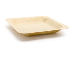 Plate, Wooden 5 1/2" Square 200 Per Case - DAP064NAW28 by Front Of The House.