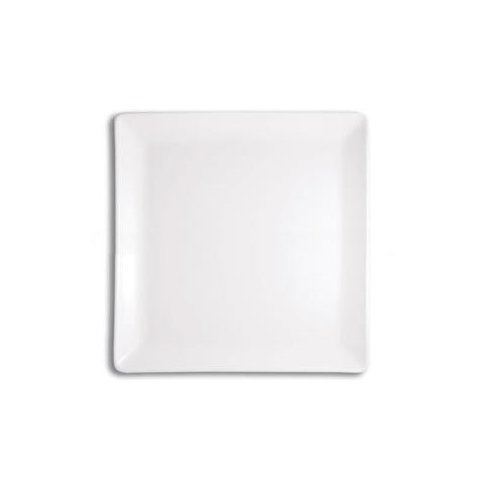 Plate, Square Porcelain 10" - White, DDP022WHP23 by Front Of The House.