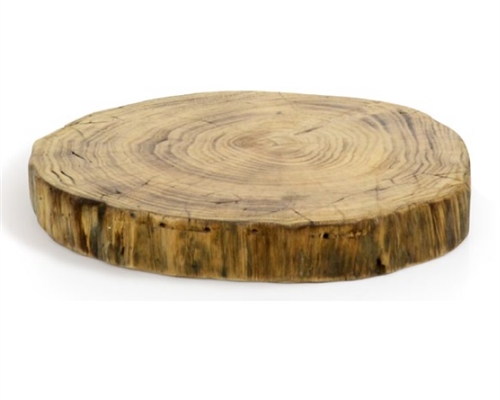 Platter, Wood 12" Dia x 1 1/2" 2 Per Case - SPT049NAW20 by Front Of The House.