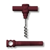 Pocket Corkscrew Plastic Handle, Burgundy - 3008BUR by Franmara Incorporated.