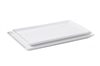 G.E.T. Enterprises Midtown Platter, 12-1/2" x 7", Rectangular, White - CS-1257-W