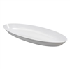 G.E.T. Enterprises Siciliano Platter, 10.4 qt. (11 qt. rim full), 30" x 11-3/4" x 3-1/2"H, White - ML-256-W