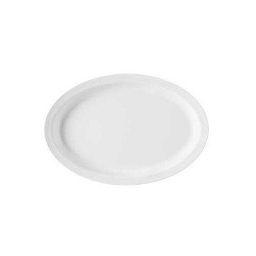 Platter, 11 3/4" Melamine - White, OP-612-W by G.E.T. Enterprises.