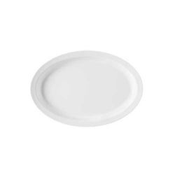 Platter, 13 1/4" Melamine - White, OP-614-W by G.E.T. Enterprises.