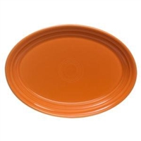 Platter, "Fiesta Ware" 9 5/8" - Tangerine, 456325 by Homer Laughlin China.