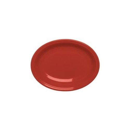 Platter, "Fiesta Ware" 13 5/8" - Scarlet, 458326 by Homer Laughlin China.