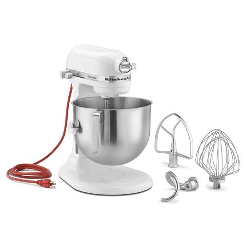 Dough Mixer, 8 qt NSF Commercial Series - White, KSM8990WH by KitchenAid