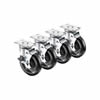 Universal Plate Casters, 2-3/8" X 3-5/8", 5" Wheels With Brakes, 28-113S by Krowne.