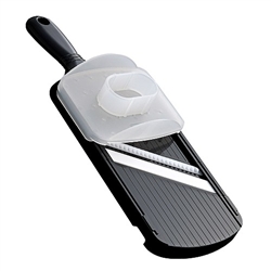 Mandolin, Double-Edged Slicer With Guard, Ceramic - Black, CSN-152-NBK by Kyocera Tycom.