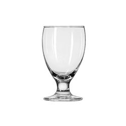 Glass, Water Goblet "Embassy Pattern" 10 1/2 oz, 3712 by Libbey.