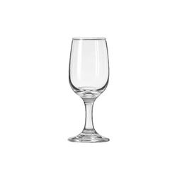 Glass, Pear Shape Bowl Wine "Embassy Pattern" 6 1/2 oz , 3766 by Libbey.