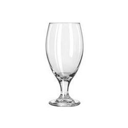 Glass, Footed Teardrop Beer 14 3/4oz., 3915 by Libbey.