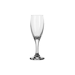 Glass, Flute Champagne "Teardrop  Pattern" 5 3/4oz., 3996 by Libbey.