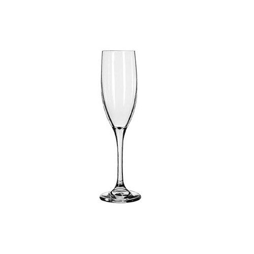 Glass, Flute Champagne "Charisma Pattern" 6 oz., 4196 by Libbey.