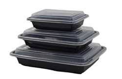 Maple Trade 58 oz Plastic Rectangular Container - HDRE58