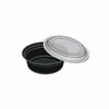 ChefsFirst offers equipment & supplies for restaurants, commercial kitchens, foodservice & manufacturing facilities. Check out our price for this Food Container, 24 oz Disposable Round Plastic With Lids, 120/Case - Black/Clear, RO24B by Maple Trade