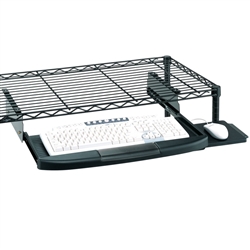 Keyboard Tray For Wire Shelving - CKS1522BL by Metro.