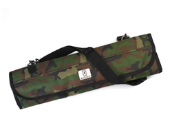 Mercer Tool Knife Roll, 21" x 8" x 1" Rolled, Camouflage, 7 Elastic Pockets - M30007CM