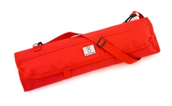 Mercer Tool Knife Roll, 21" x 8" x 1" Rolled, Red, 7 Elastic Pockets - M30007RD
