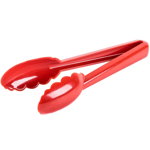 Tongs, 9 1/2" High Temp Plastic Red - M35100RD by Mercer Tool.