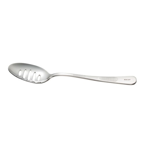 Mercer Plating Spoon 7-7/8"L Slotted SS - M35141
