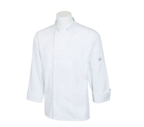 Mercer Unisex Jacket White Large Poly/Cotton - M60010WHL