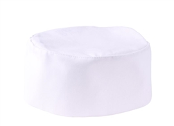 Mercer Bakers Skull Cap White Poly/Cotton - M60075WH