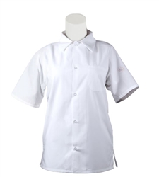 Mercer Unisex Cook Shirt Mesh Back White X-Small - M60200WHXS