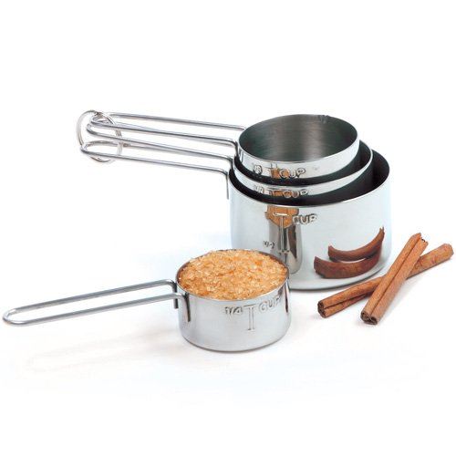 Measuring Cup Set, Stainless Steel, 4-Piece, 3055 by Norpro.