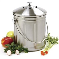 Compost Bin, Stainless Steel, 84 by Norpro.