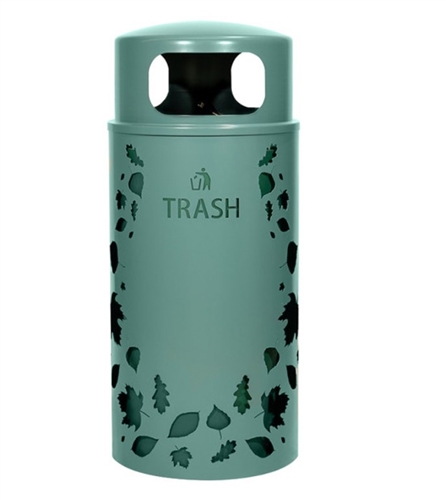 Ex-Cell Kaiser - Nature Series Leaves Trash Receptacle - NS33-LV-T-MAL
