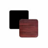 Table Top, 24" x 24" Square, Reversible Mahogany/Black Laminate, MB2424 by Oak Street.