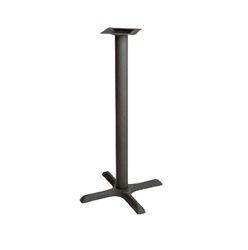 Oak Street Table Base, 22" x 22" Bar Height Base Black - B22-BAR by Oak Street.