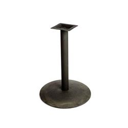 Table Base, 22" Round Cast Iron - Black, B22DISC-STD by Oak Street.