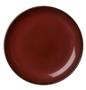 1880 Hospitality Plate, 12-1/4" Round Coupe Crimson Rustic - DZ