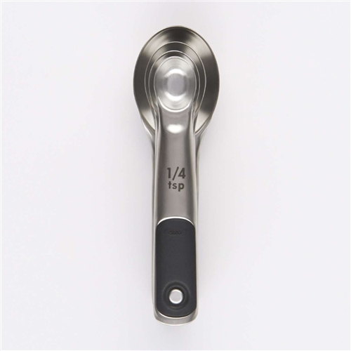 Measuring Spoons, "Good Grips" 4 Piece - Stainless Steel, 11132100 by OXO International.