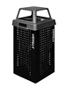 Ex-Cell Kaiser - Outdoor Kaleidoscope 36-Gallon Trash Receptacle - RC-KDX36-T BLK