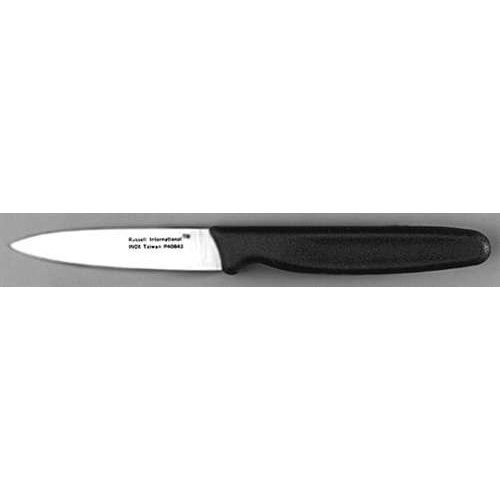 3 1/4" Paring Knife, Black Handle, P40843 by Dexter-Russell.