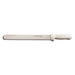 Knife, Carving 12" - White Polypropylene Handle, S140-12PCP by Dexter-Russell.
