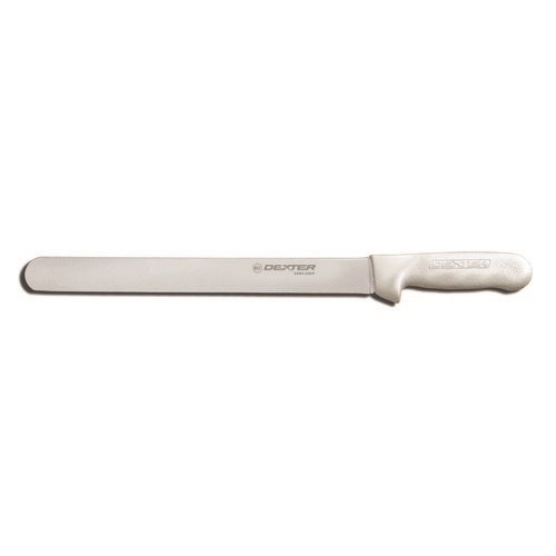 Knife, Carving 12" - White Polypropylene Handle, S140-12PCP by Dexter-Russell.