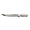 Knife, Utility 9" With Scalloped Edge - White Polypropylene Handle, S142-9SC-PCP by Dexter-Russell.