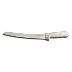 Dexter-Russell Knife, Bread 10"  With Scalloped Edge - White Polypropylene Handle, S147-10SC-PCP
