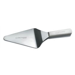 Pie Server, 6" x 5" Stainless Steel With White Polypropylene Handle, S176 by Dexter-Russell.