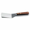 Spatula, 4" x 2" Offset Stainless Steel With Rosewood Handle, S242 by Dexter-Russell.