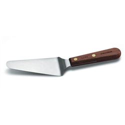 Spatula, Pie Server 4 1/2" Offset Stainless Steel With Rosewood Handle, S244 by Dexter-Russell.