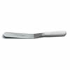 Spatula, Icing 8" Offset With Rounded Corners, Stainless Steel, White Polypropylene Handle, S284-8B